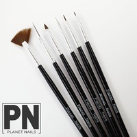 Art Brush Set - 5 Brushes &amp; Dotting Tool - Black (Nb058)
