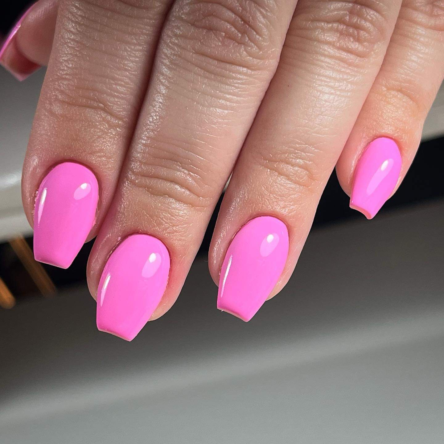 Buy Luxury Summer Hot Pink Swirl Gel Press on Nails Online in India - Etsy