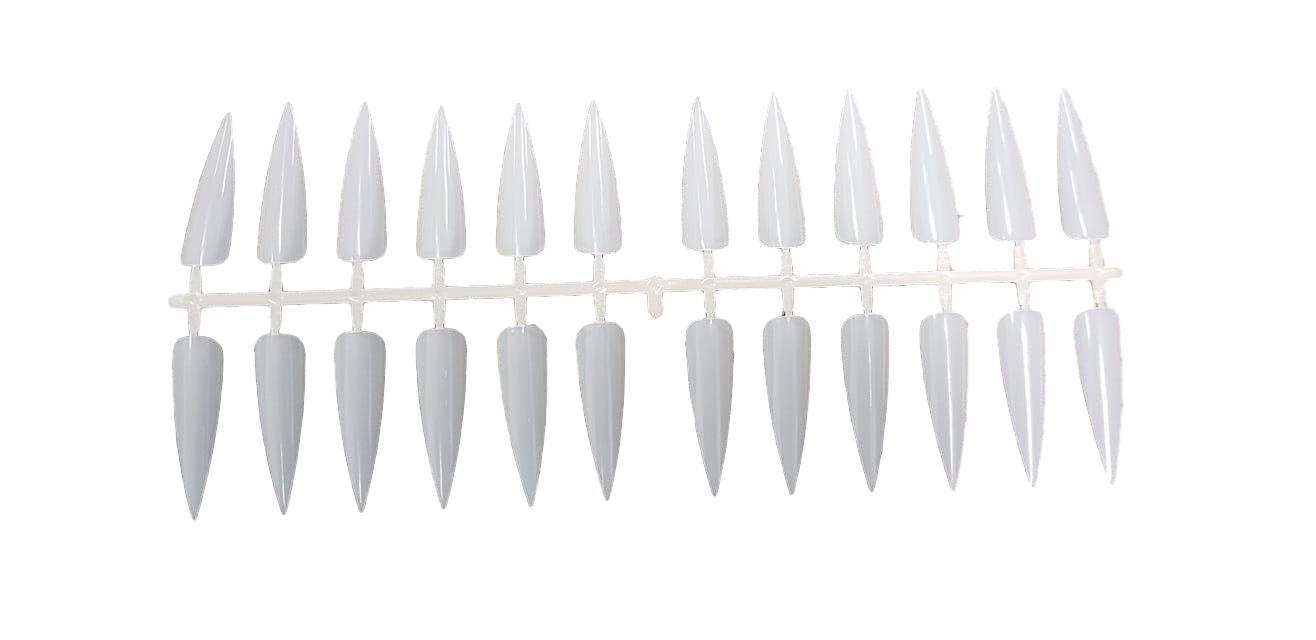 Stiletto Display Tips Natural (120/Pack) - Planet Nails