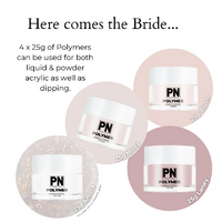 The Here comes The BRIDE collection - 4 x 25g Colour Polymer