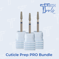 Tech Tools - Drill Bit Bundle - Cuticle Prep Pro - Medium 3Pack