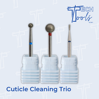 Tech Tools Drill Bit - Cuticle Cleaning Trio 