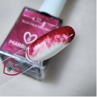 Ella Zala Marble Ink - DARK RED #8