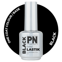 15ml - BLACK LASTIK - Stick And Stay - Soak Off UV/Led Gel 