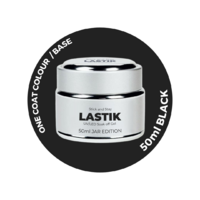 50ml - BLACK LASTIK - Stick And Stay - Soak Off UV/Led Gel 