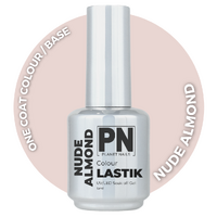 15ml - NUDE ALMOND LASTIK - One Coat Colour  - Soak Off UV/Led Gel