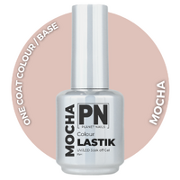 15ml - MOCHA LASTIK - One Coat Colour - Soak Off UV/Led Gel