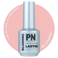 15ml - BLUSHING LASTIK - Stick And Stay BIAB - Soak Off UV/Led Gel