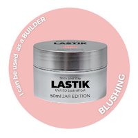 50ml JAR - BLUSHING LASTIK - Stick And Stay BIAB - Soak Off UV/Led Gel