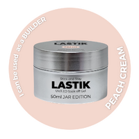 50ml JAR - PEACH CREAM LASTIK - Stick And Stay BIAB - Soak Off UV/Led Gel