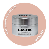 50ml JAR  - BEACHY LASTIK - Stick And Stay BIAB - Soak Off UV/Led Gel