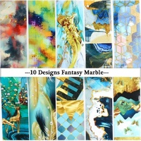 Foil - 10 pieces in a bag - 4*20cm - Fantasy Marble