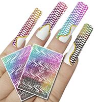 Nail Art Sticker - Snake Skin Design #8