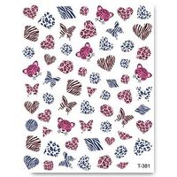 Nail Art Sticker - I Love Animal Print
