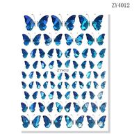 Nail Art Sticker - Butterfly Blue