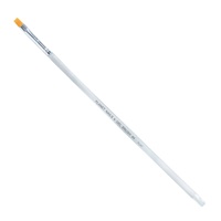 Gel Brush #4 Flat - Clear Handle (Nb013)