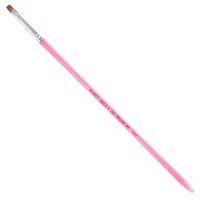 Gel Brush #4 Flat - Pink Handle (Nb016)