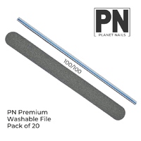 100/100 Grit - Straight Premium Washable - Pack of 20 files