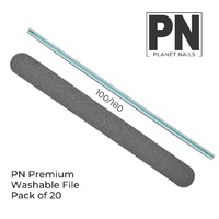 Premium Washable File -100/180 - Straight - Grey with a Green Core - Pack of 20