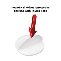 Round Nail wipes - 240 per bag