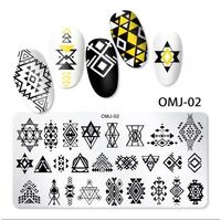 Metal Stamping Plate - OMJ02 - Designer Design