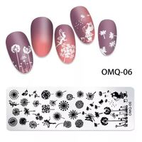 Metal Stamping Plate - OMQ06 - Dandy Flower