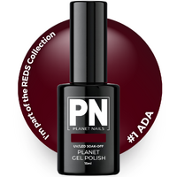 **NEW SIZE 15ml**  Planet Gel Polish – P001 ADA (red) – HEMA Free UV/LED Soak Off