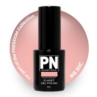 Planet Gel Polish – P008 RIC (Orange) – HEMA Free UV/LED Soak Off, 15ml