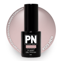 Planet Gel Polish – P125 HEN (Nude) – HEMA Free UV/LED Soak Off, 15ml