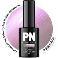 Planet Gel Polish – P312 KAIA (Nude/Shimmer/Glitter) – HEMA Free UV/LED Soak Off, 15ml