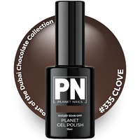 Planet Gel Polish – P335 CLOVE (Brown) – HEMA Free UV/LED Soak Off, 15ml