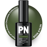 Planet Gel Polish – P336 AYLIN (Green) – HEMA Free UV/LED Soak Off, 15ml