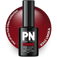 Planet Gel Polish – P343 UMIKA (red) – HEMA Free UV/LED Soak Off, 15ml