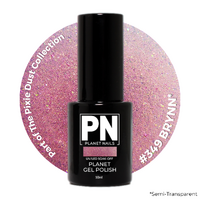 Planet Gel Polish – P349 BRYNN (Pink Shimmer) – HEMA Free UV/LED Soak Off, 15ml