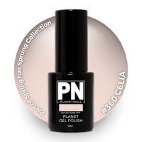 Planet Gel Polish – P360 CARIA  (Peachy/Nude/Pastel) – HEMA Free UV/LED Soak Off, 10ml