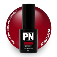 Planet Gel Polish – P366 LISHA (red) – HEMA Free UV/LED Soak Off, 15ml