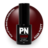 Planet Gel Polish – P368 YVETT (red) – HEMA Free UV/LED Soak Off, 15ml