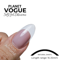 Planet Vogue- Almond Short - 504 Tips/Bag