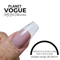 Planet Vogue- Coffin Medium - 504 Tips/Bag