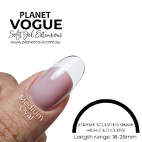 2 BAG SPECIAL - Planet Vogue - Oval Medium - 504 Tips/Bag