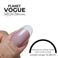 Planet Vogue Almond X-Short - 504 Tips/Bag