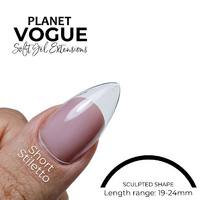 Planet Vogue Stiletto Short - 504 Tips/Bag