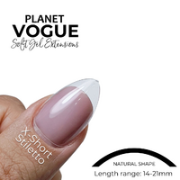 Planet Vogue Stiletto X-Short - 510 Tips/Bag