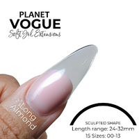 2 BAG SPECIAL Planet Vogue - Long Almond  - 600 Tips/Bag