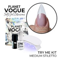 "TRY ME" Planet Vogue Kit with 240 x Medium Stiletto Tips