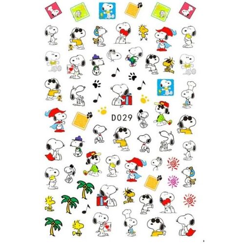 Snoopy Nail Art Stickers 108 – Smileys Glitter Store