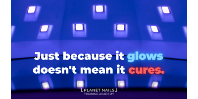 Just because it glows does not mean it cures
